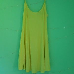 Simple yellow summer dress
